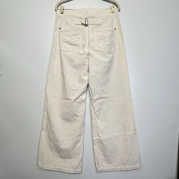 Pilcro Anthropologie The Kit Utility Wide Leg High Rise Corduroy Trousers Sz 30 - Picture 4 of 16